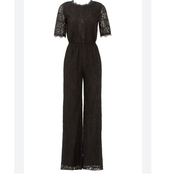 Diane von furstenberg Kendra lace jumpsuit size 4 - Picture 1 of 10